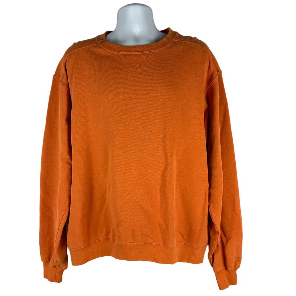 Orange Prospirit Crewneck Sweatshirt - Mens Size L - Cotton Blend Vintage 90's
